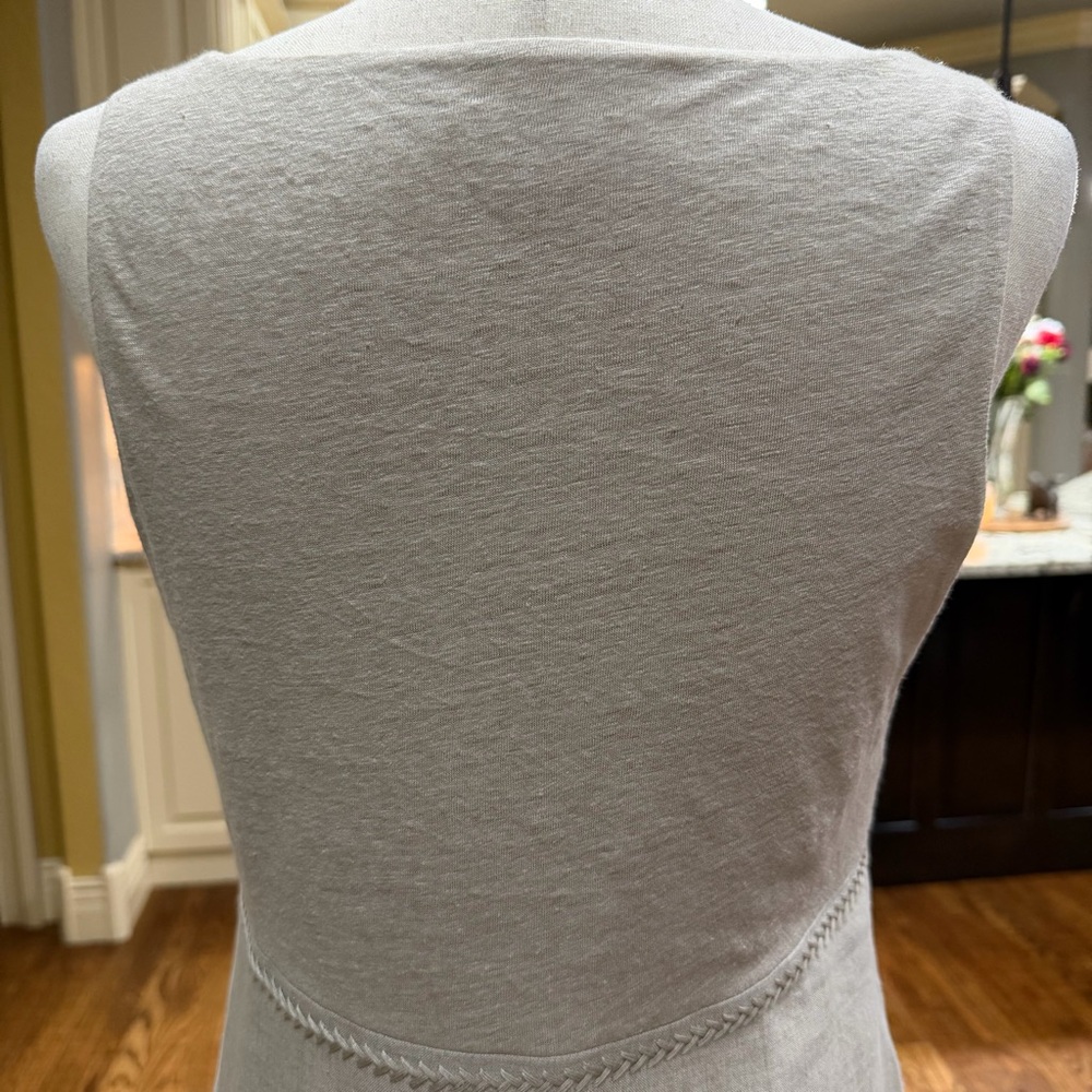 J. Jill Beige Sleeveless Midi Dress - Picture 7 of 16